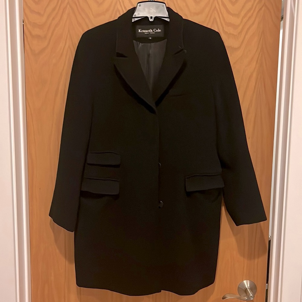 Kenneth Cole Black Pea Coat